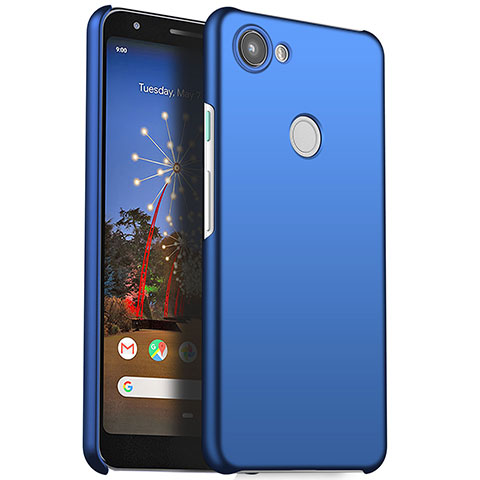 Handyhülle Hülle Kunststoff Schutzhülle Tasche Matt M01 für Google Pixel 3a XL Blau