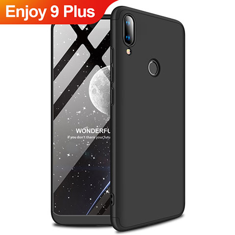 Handyhülle Hülle Kunststoff Schutzhülle Tasche Matt M01 für Huawei Enjoy 9 Plus Schwarz