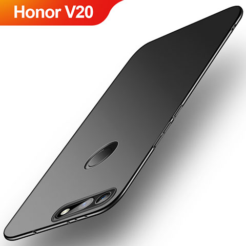 Handyhülle Hülle Kunststoff Schutzhülle Tasche Matt M01 für Huawei Honor V20 Schwarz