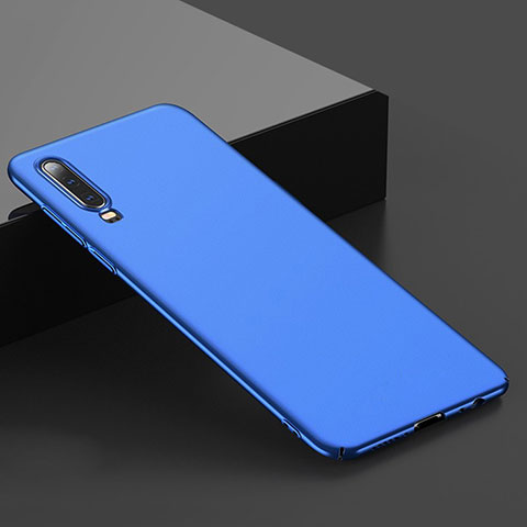 Handyhülle Hülle Kunststoff Schutzhülle Tasche Matt M01 für Huawei P30 Blau