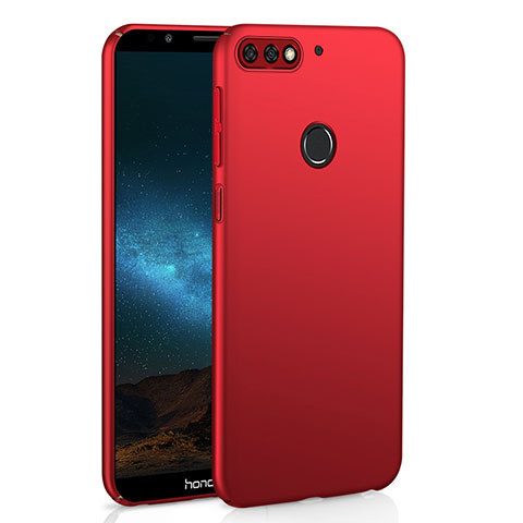 Handyhülle Hülle Kunststoff Schutzhülle Tasche Matt M01 für Huawei Y7 (2018) Rot