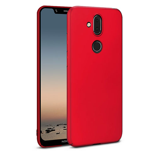 Handyhülle Hülle Kunststoff Schutzhülle Tasche Matt M01 für Nokia X7 Rot