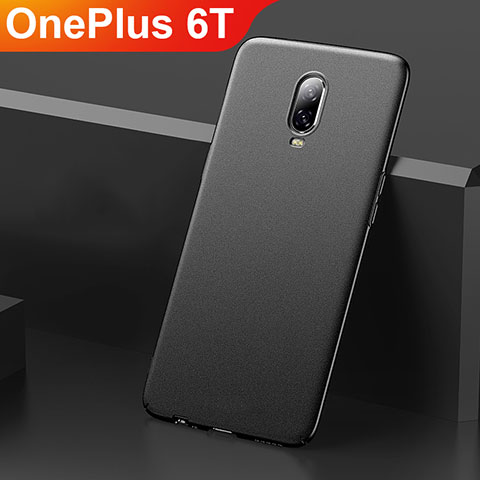 Handyhülle Hülle Kunststoff Schutzhülle Tasche Matt M01 für OnePlus 6T Schwarz