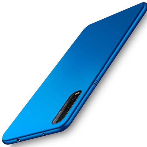 Handyhülle Hülle Kunststoff Schutzhülle Tasche Matt M01 für Oppo Find X2 Blau