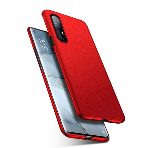 Handyhülle Hülle Kunststoff Schutzhülle Tasche Matt M01 für Oppo Reno3 Pro Rot