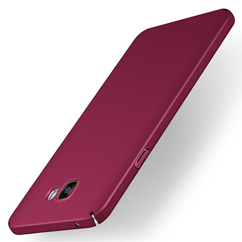 Handyhülle Hülle Kunststoff Schutzhülle Tasche Matt M01 für Samsung Galaxy A7 (2016) A7100 Rot