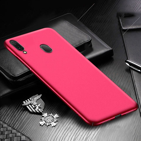 Handyhülle Hülle Kunststoff Schutzhülle Tasche Matt M01 für Samsung Galaxy M10S Rot