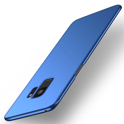 Handyhülle Hülle Kunststoff Schutzhülle Tasche Matt M01 für Samsung Galaxy S9 Blau