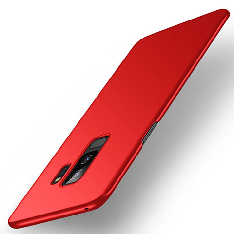 Handyhülle Hülle Kunststoff Schutzhülle Tasche Matt M01 für Samsung Galaxy S9 Plus Rot