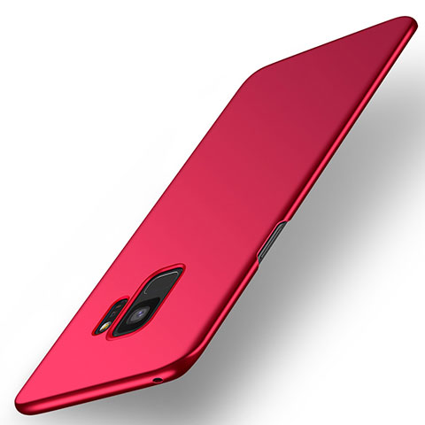 Handyhülle Hülle Kunststoff Schutzhülle Tasche Matt M01 für Samsung Galaxy S9 Rot