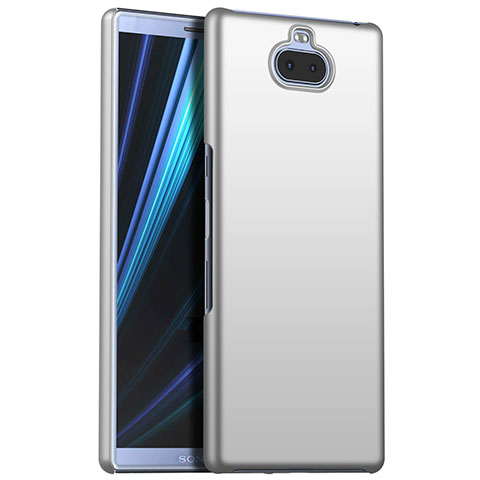 Handyhülle Hülle Kunststoff Schutzhülle Tasche Matt M01 für Sony Xperia 10 Plus Silber