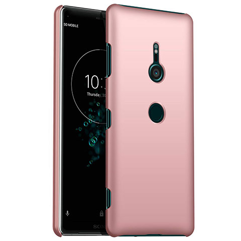 Handyhülle Hülle Kunststoff Schutzhülle Tasche Matt M01 für Sony Xperia XZ3 Rosegold