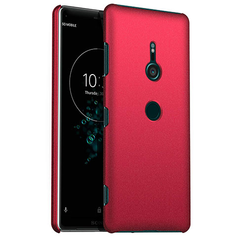 Handyhülle Hülle Kunststoff Schutzhülle Tasche Matt M01 für Sony Xperia XZ3 Rot