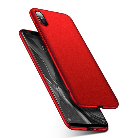 Handyhülle Hülle Kunststoff Schutzhülle Tasche Matt M01 für Xiaomi Mi 8 Screen Fingerprint Edition Rot