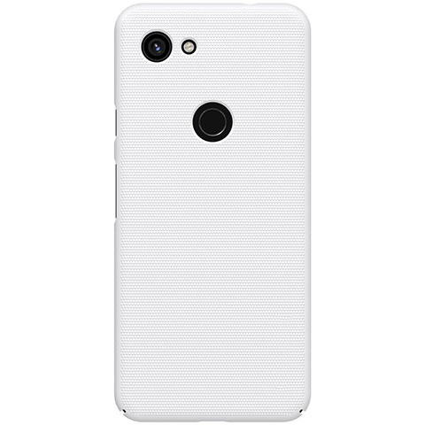 Handyhülle Hülle Kunststoff Schutzhülle Tasche Matt M02 für Google Pixel 3a Weiß