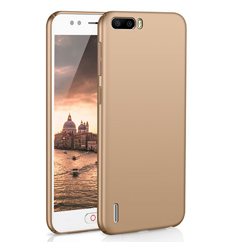 Handyhülle Hülle Kunststoff Schutzhülle Tasche Matt M02 für Huawei Honor 6 Plus Gold