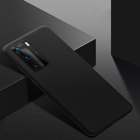 Handyhülle Hülle Kunststoff Schutzhülle Tasche Matt M02 für Huawei P40 Pro Schwarz