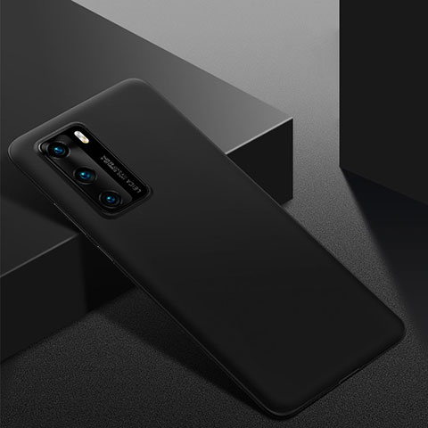 Handyhülle Hülle Kunststoff Schutzhülle Tasche Matt M02 für Huawei P40 Schwarz