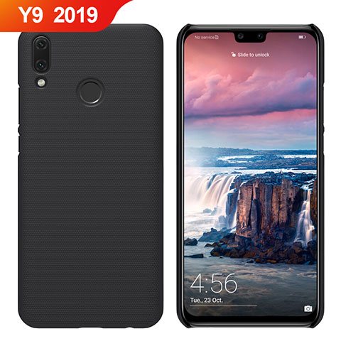 Handyhülle Hülle Kunststoff Schutzhülle Tasche Matt M02 für Huawei Y9 (2019) Schwarz