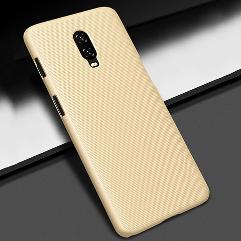 Handyhülle Hülle Kunststoff Schutzhülle Tasche Matt M02 für OnePlus 6T Gold