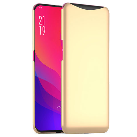 Handyhülle Hülle Kunststoff Schutzhülle Tasche Matt M02 für Oppo Find X Gold