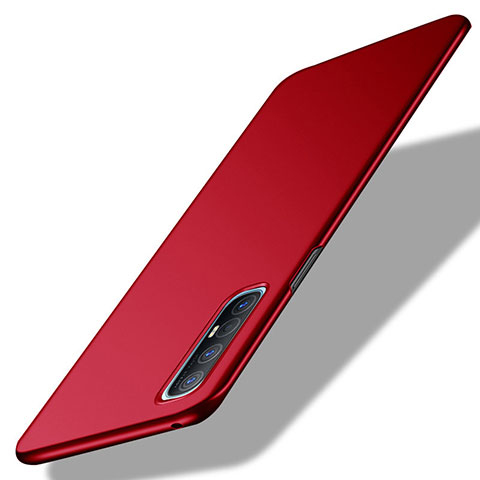 Handyhülle Hülle Kunststoff Schutzhülle Tasche Matt M02 für Oppo Reno3 Pro Rot