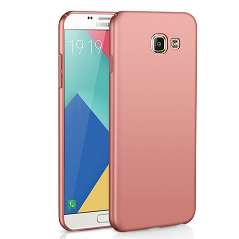 Handyhülle Hülle Kunststoff Schutzhülle Tasche Matt M02 für Samsung Galaxy A9 (2016) A9000 Rosegold