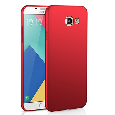 Handyhülle Hülle Kunststoff Schutzhülle Tasche Matt M02 für Samsung Galaxy A9 (2016) A9000 Rot