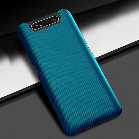 Handyhülle Hülle Kunststoff Schutzhülle Tasche Matt M02 für Samsung Galaxy A90 4G Blau