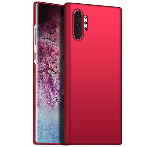 Handyhülle Hülle Kunststoff Schutzhülle Tasche Matt M02 für Samsung Galaxy Note 10 Plus 5G Rot