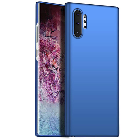 Handyhülle Hülle Kunststoff Schutzhülle Tasche Matt M02 für Samsung Galaxy Note 10 Plus Blau