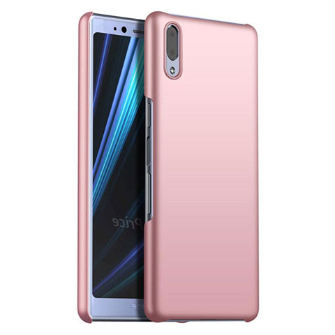 Handyhülle Hülle Kunststoff Schutzhülle Tasche Matt M02 für Sony Xperia L3 Rosegold