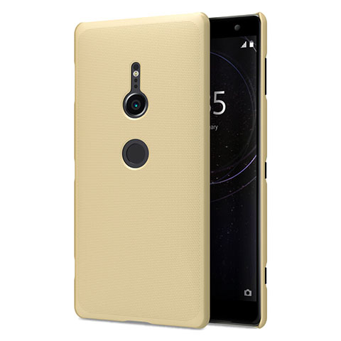 Handyhülle Hülle Kunststoff Schutzhülle Tasche Matt M02 für Sony Xperia XZ2 Gold