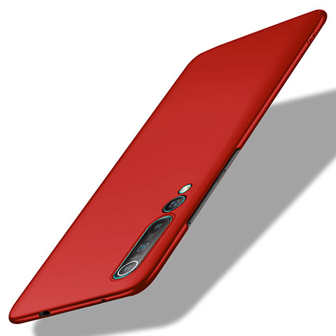 Handyhülle Hülle Kunststoff Schutzhülle Tasche Matt M02 für Xiaomi Mi 10 Pro Rot