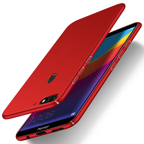 Handyhülle Hülle Kunststoff Schutzhülle Tasche Matt M03 für Huawei Y7 (2018) Rot