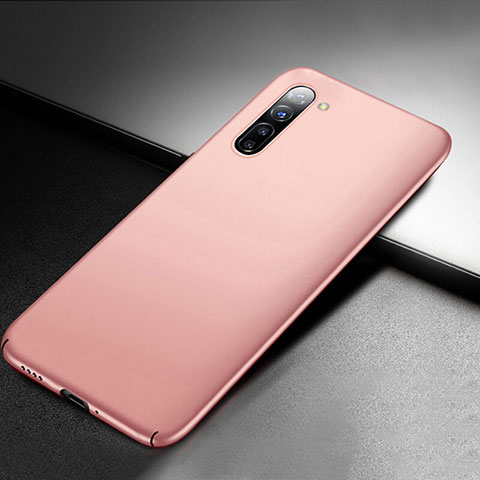 Handyhülle Hülle Kunststoff Schutzhülle Tasche Matt M03 für Oppo F15 Rosegold