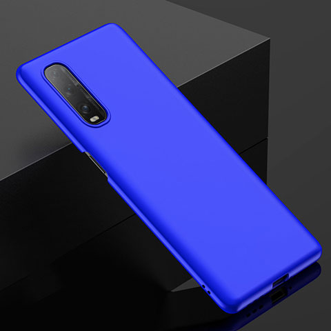 Handyhülle Hülle Kunststoff Schutzhülle Tasche Matt M03 für Oppo Find X2 Blau