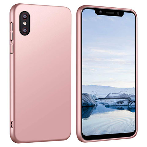 Handyhülle Hülle Kunststoff Schutzhülle Tasche Matt M03 für Xiaomi Mi 8 Pro Global Version Rosegold