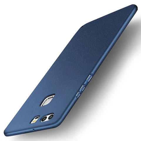 Handyhülle Hülle Kunststoff Schutzhülle Tasche Matt M04 für Huawei P9 Blau