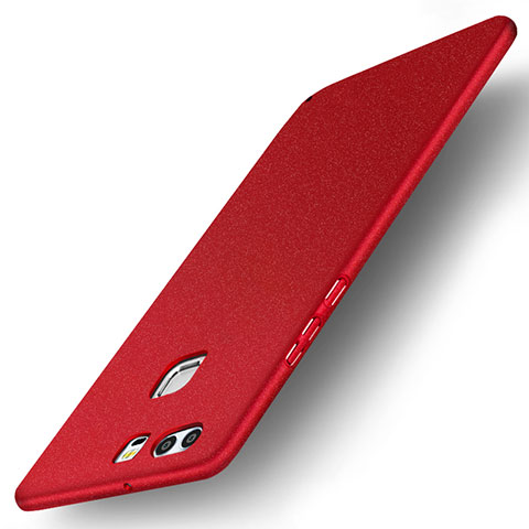 Handyhülle Hülle Kunststoff Schutzhülle Tasche Matt M04 für Huawei P9 Rot