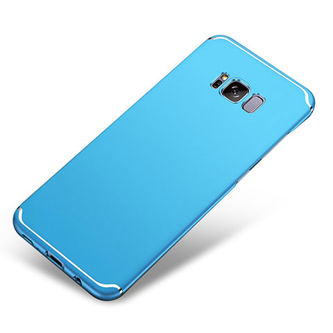 Handyhülle Hülle Kunststoff Schutzhülle Tasche Matt M04 für Samsung Galaxy S8 Hellblau