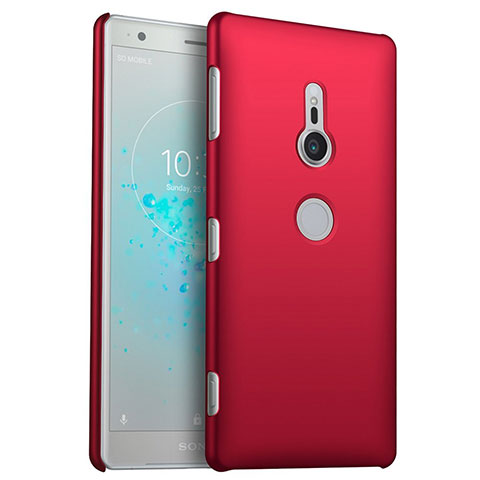 Handyhülle Hülle Kunststoff Schutzhülle Tasche Matt M04 für Sony Xperia XZ2 Rot