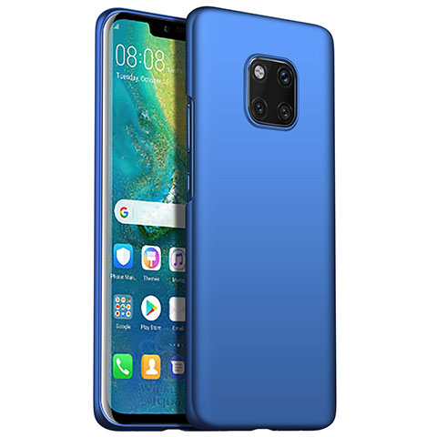 Handyhülle Hülle Kunststoff Schutzhülle Tasche Matt M05 für Huawei Mate 20 Pro Blau