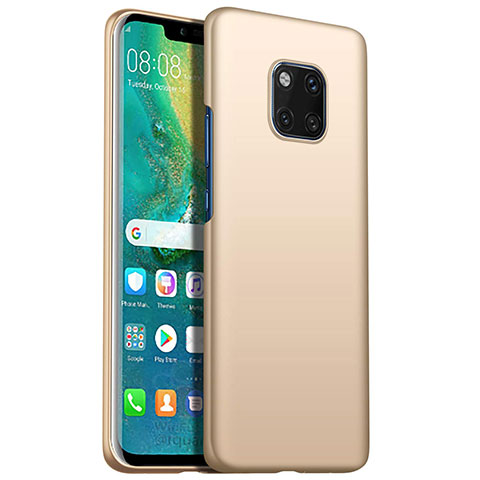 Handyhülle Hülle Kunststoff Schutzhülle Tasche Matt M05 für Huawei Mate 20 Pro Gold