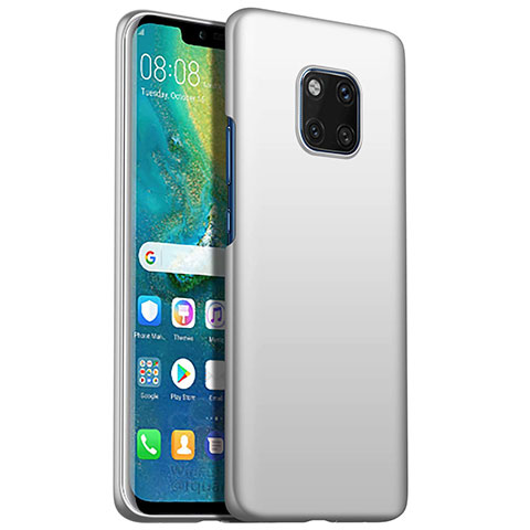 Handyhülle Hülle Kunststoff Schutzhülle Tasche Matt M05 für Huawei Mate 20 Pro Weiß