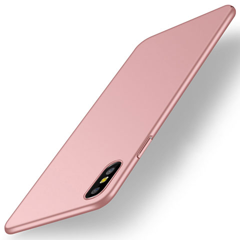 Handyhülle Hülle Kunststoff Schutzhülle Tasche Matt M15 für Apple iPhone Xs Max Rosegold