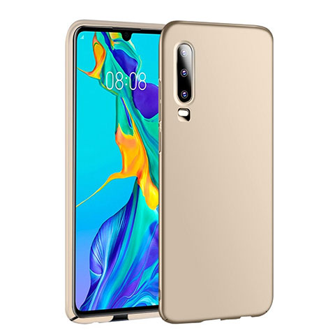 Handyhülle Hülle Kunststoff Schutzhülle Tasche Matt P01 für Huawei P30 Gold