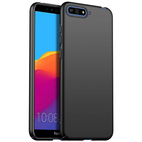 Handyhülle Hülle Kunststoff Schutzhülle Tasche Matt P01 für Huawei Y6 Prime (2018) Schwarz