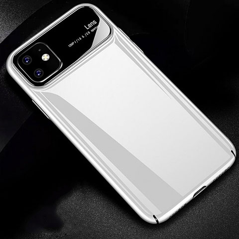 Handyhülle Hülle Kunststoff Schutzhülle Tasche Matt P02 für Apple iPhone 11 Weiß