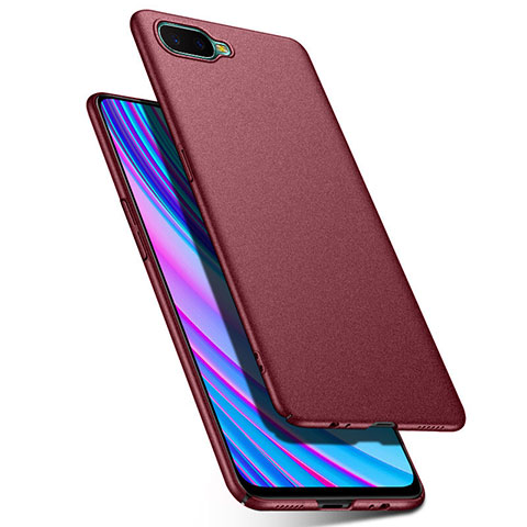 Handyhülle Hülle Kunststoff Schutzhülle Tasche Matt P03 für Oppo K1 Rot